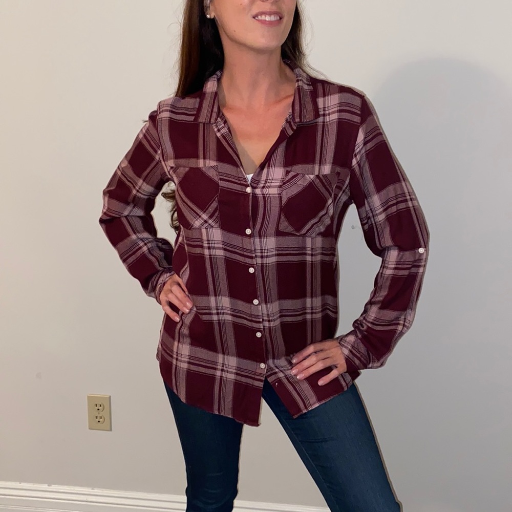 Button down flannel shirt